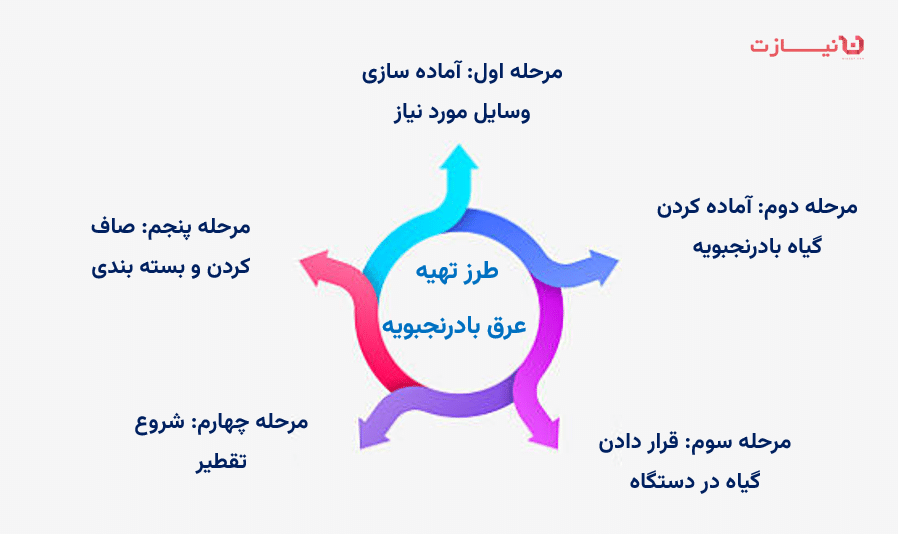 مراحل تهیه عرق بادرنجبویه خانگی