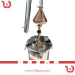 دیگ تمام استیل عرق گیری 120 لیتری اگزوزی با هلمت مسی - Image 2